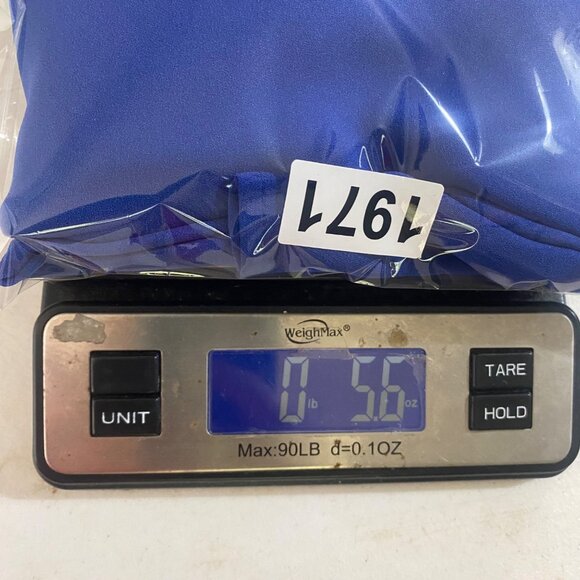 Lands End Womens Blue V-Neck Blouse Size 10 Long Bell Sleeves Made In Sri‎ Lanka - Picture 8 of 9